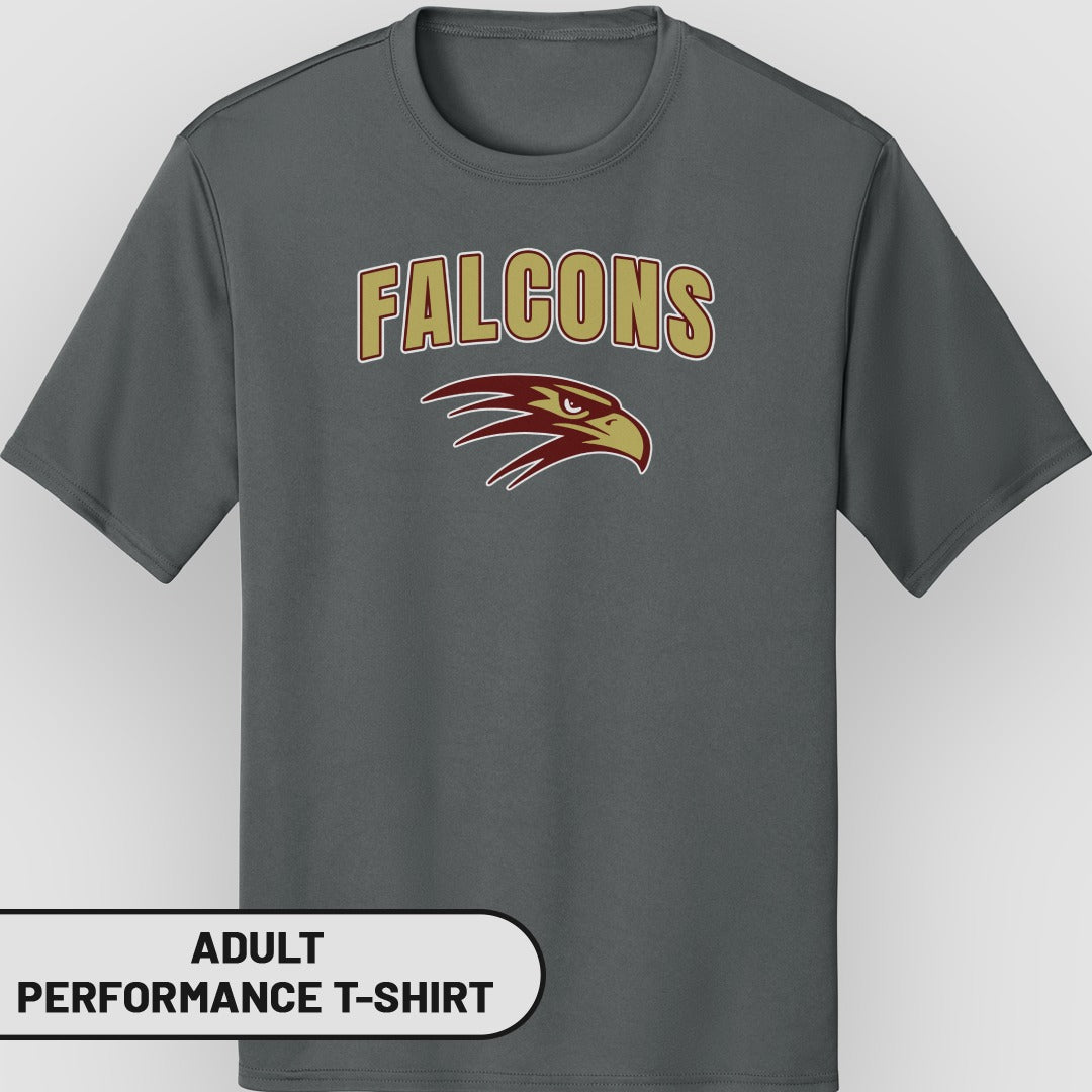 Falcons Logo Graphic Adult Performance T-shirt