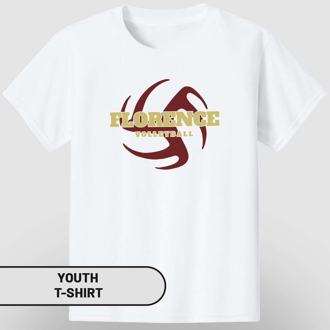 Florence Volleyball Logo Youth T-shirt