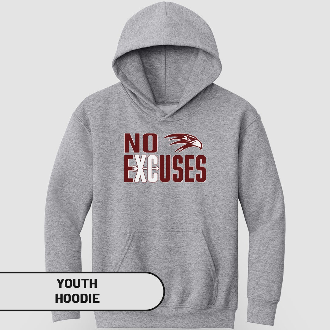 No Excuses Graphic Design Youth Hoodie