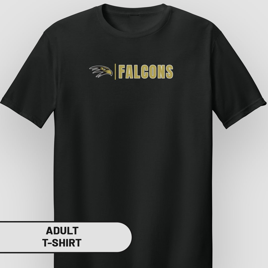 Falcons Logo Design Adult T-Shirt for Sports Fans
