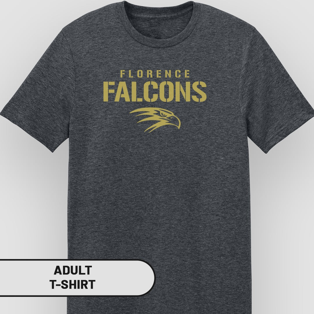 Florence Falcons Graphic Design Adult T-shirt