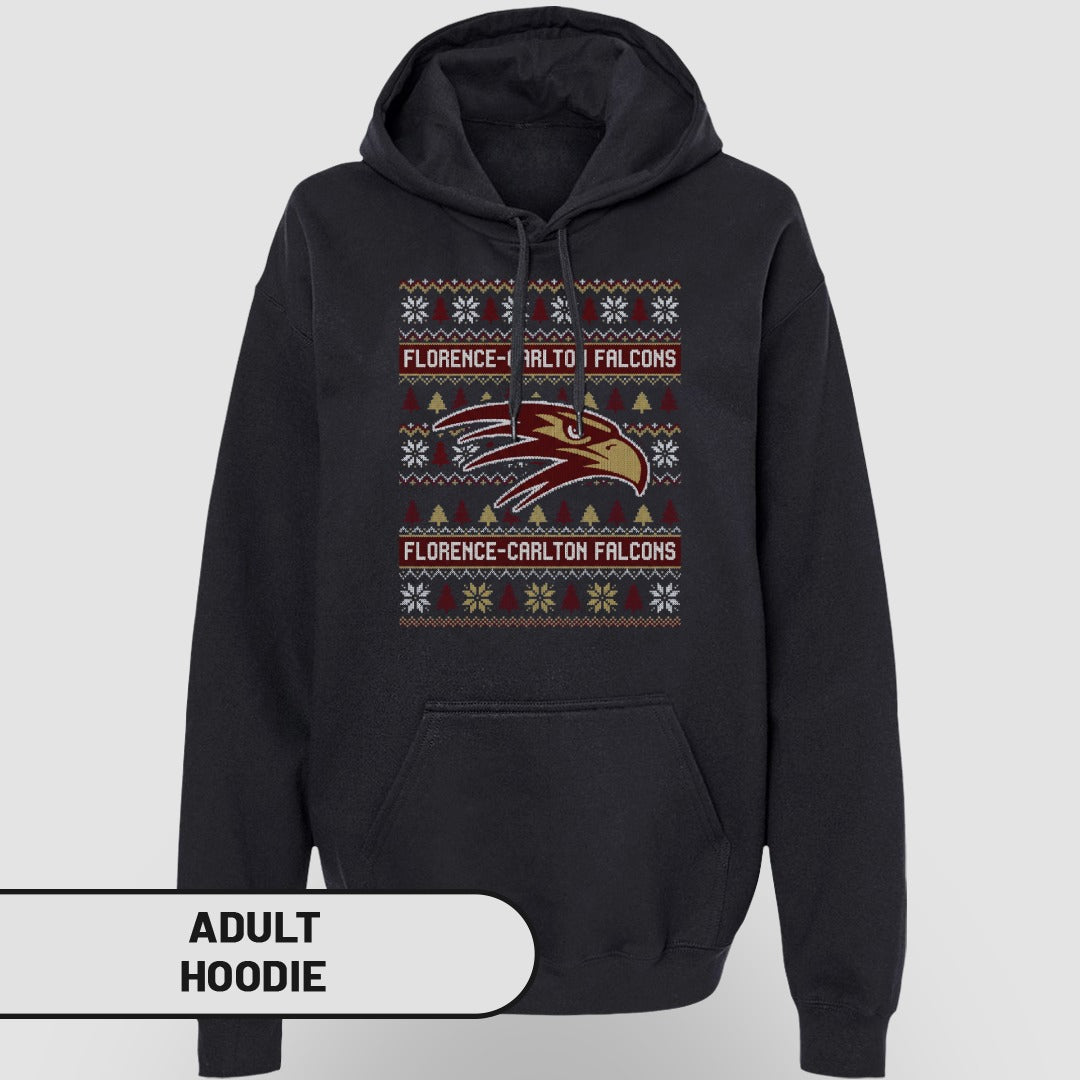 Florence-Carlton Falcons Graphic Adult Hoodie