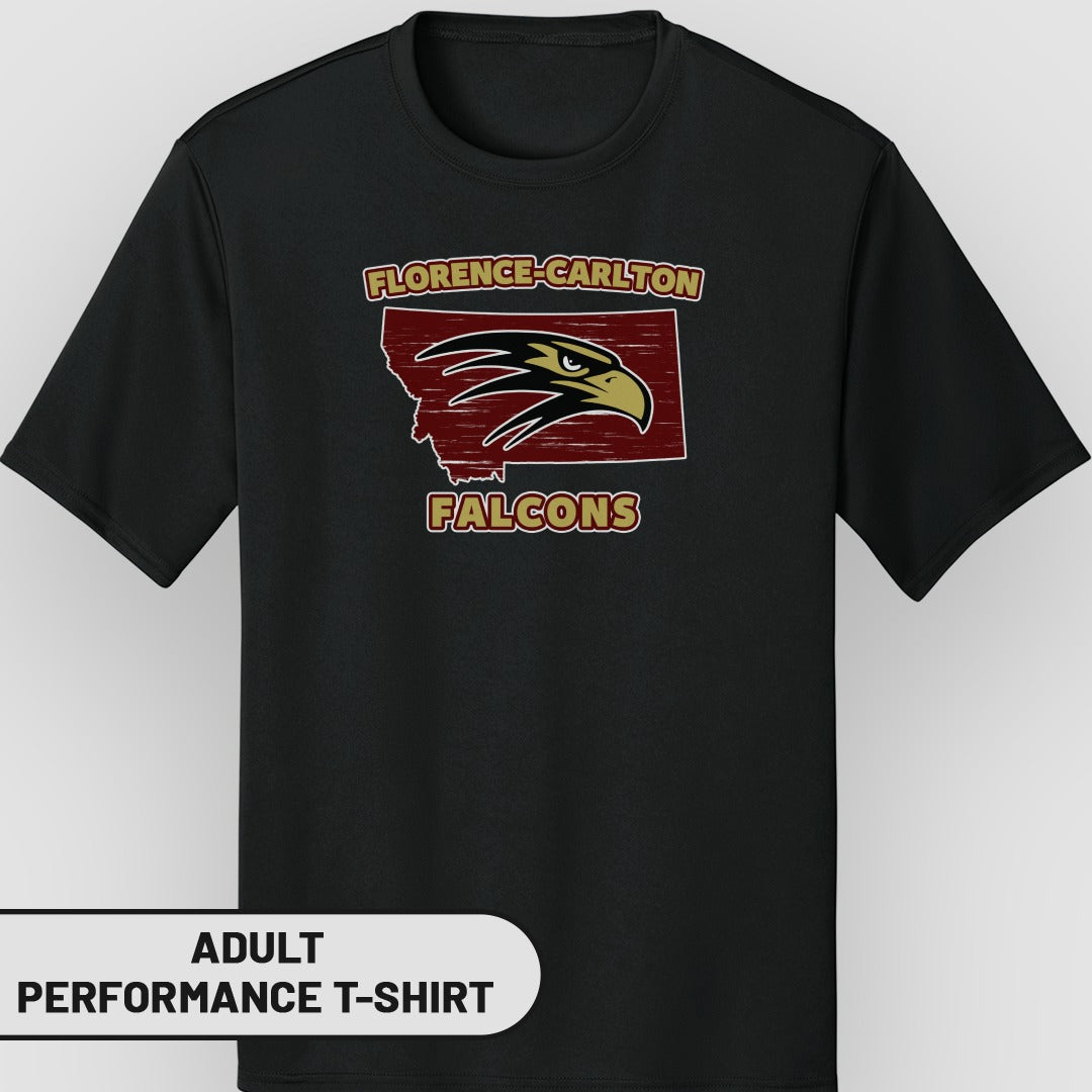 Florence-Carlton Falcons Adult Performance T-Shirt