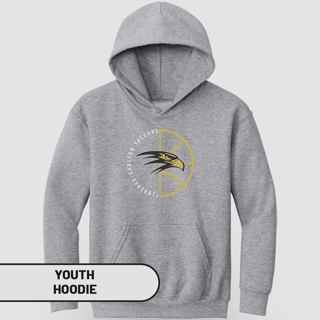 Florida Carleton Falcons Logo Youth Hoodie