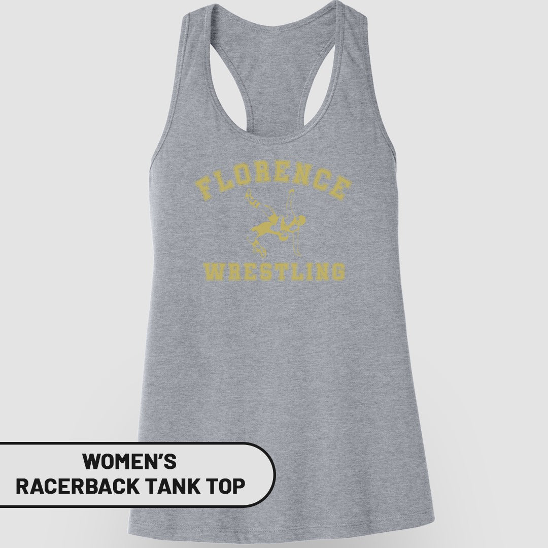 Florence Wrestling Women's Racerback Tank Top