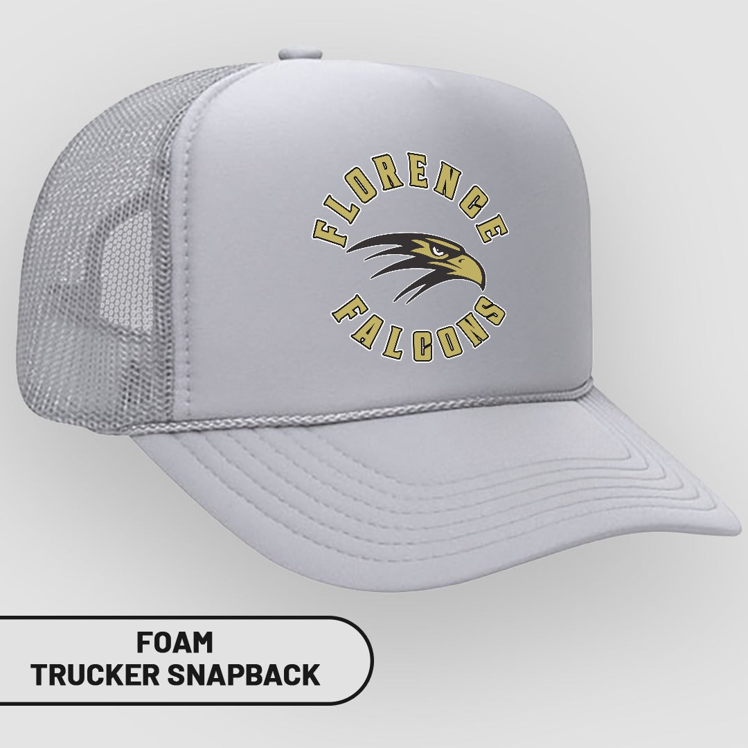 Florence Falcons Foam Trucker Snapback Hat