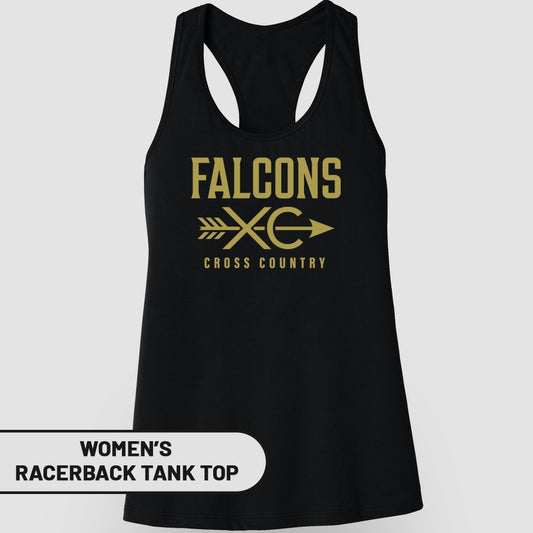 Falcons Cross Country Women's Racerback Tank Top