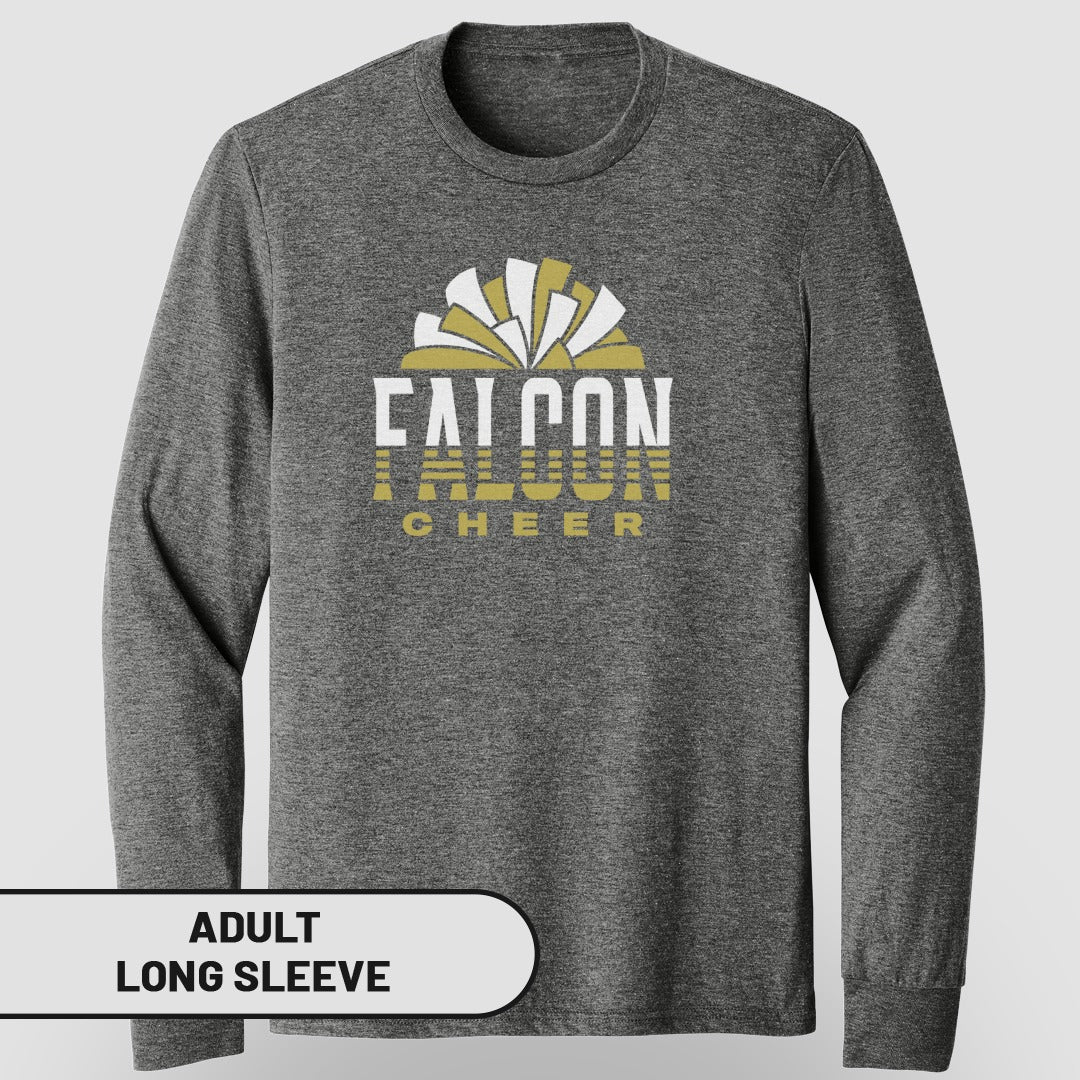 Falcon Cheer Design Adult Long Sleeve Shirt