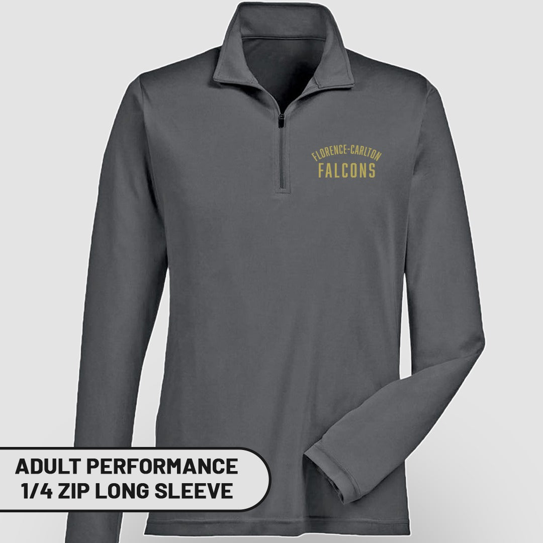 Adult Performance 1/4 Zip Long Sleeve