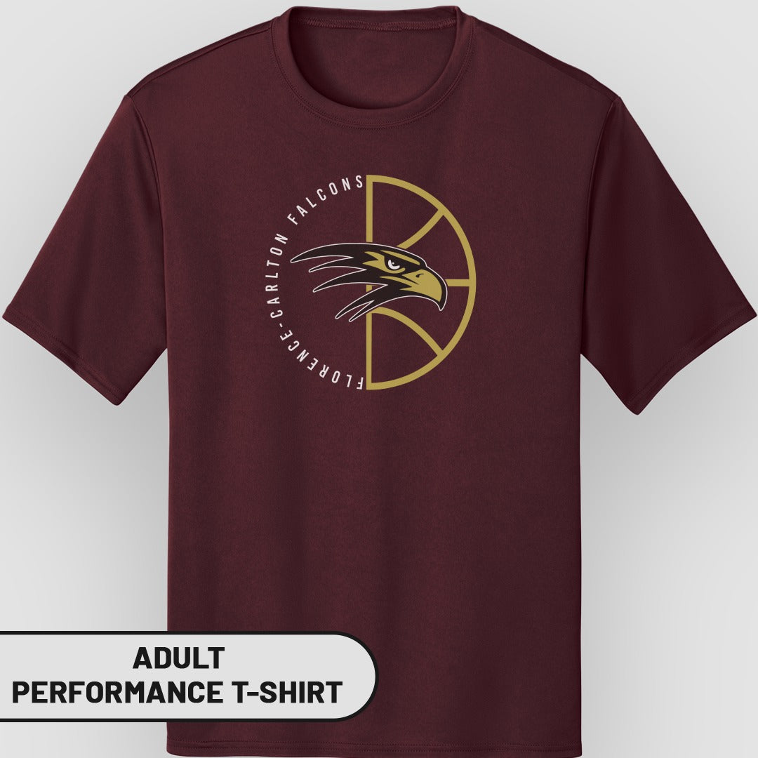 Florence Carlton Falcons Adult Performance T-Shirt