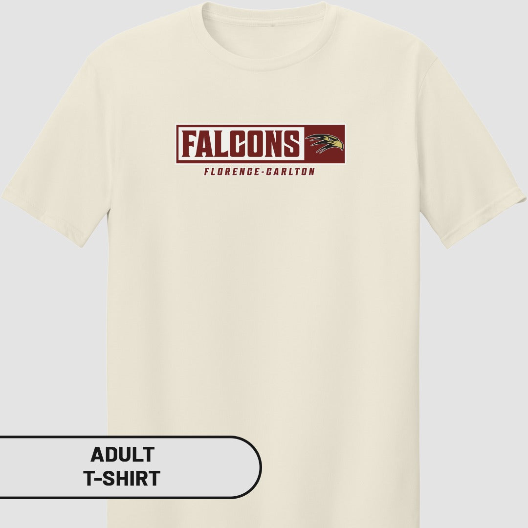 Florence Carlton Falcons Adult T-Shirt for Fans