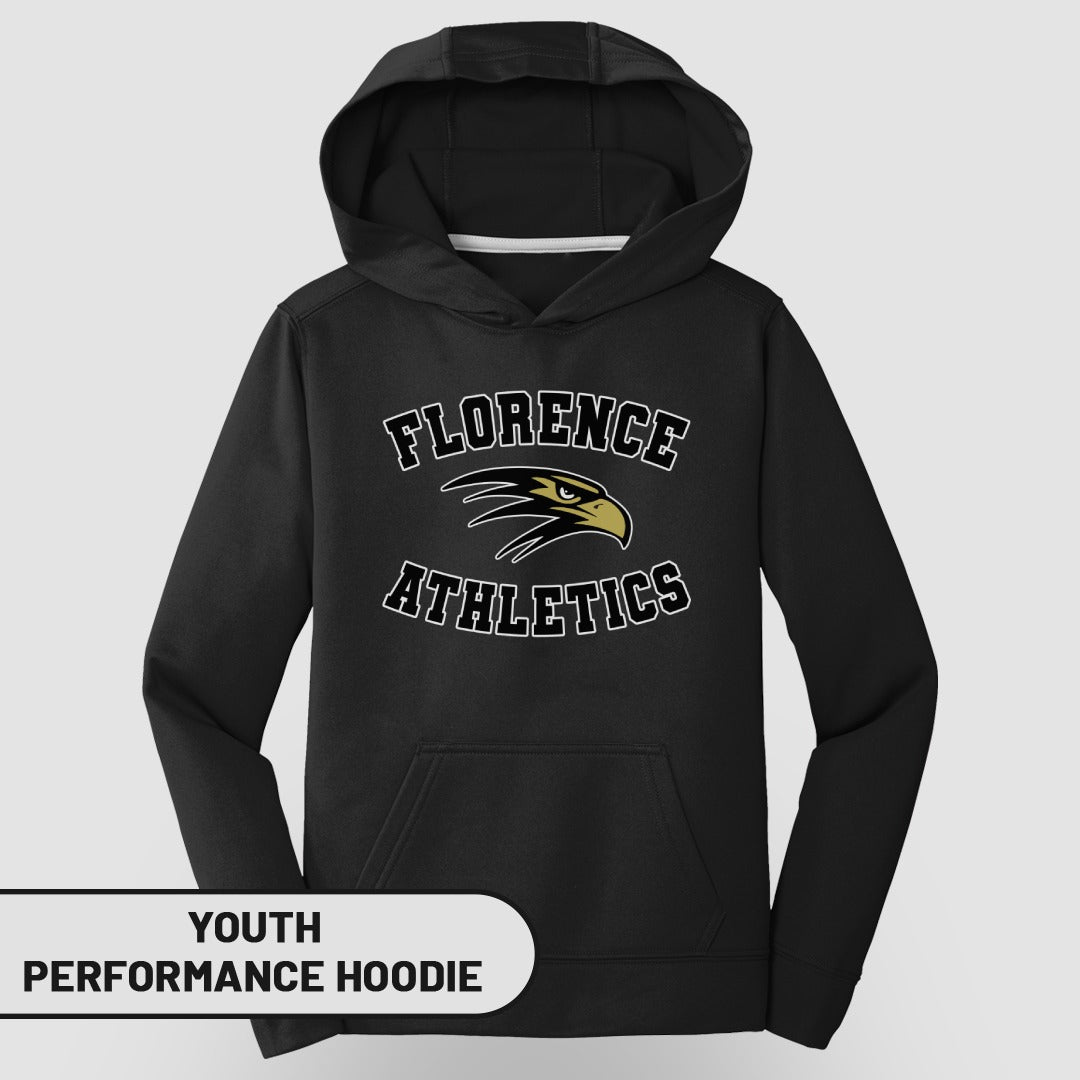 Florence Athletics Design Youth Performance Hoodie