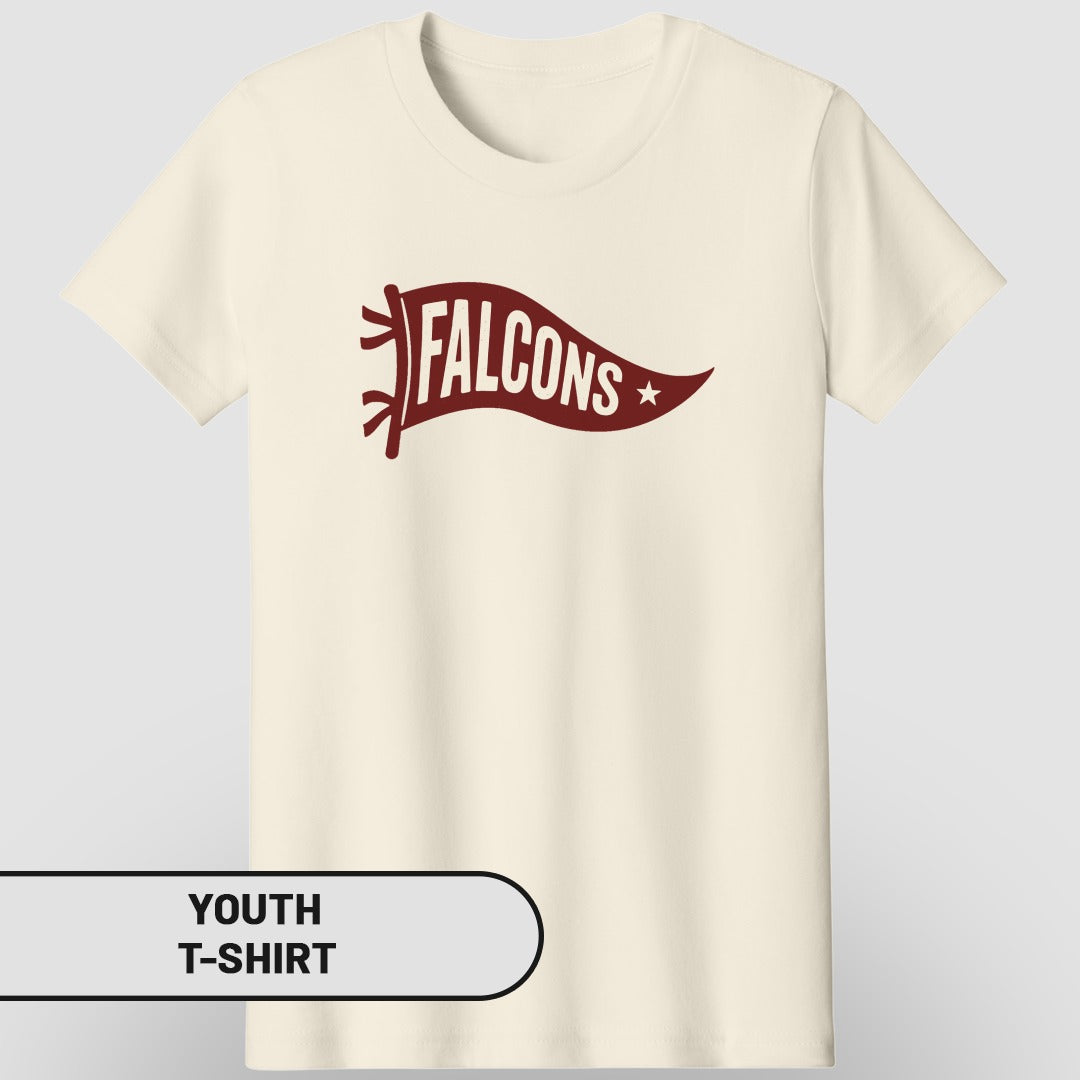 Falcons Printed Youth T-shirt with Classic Design