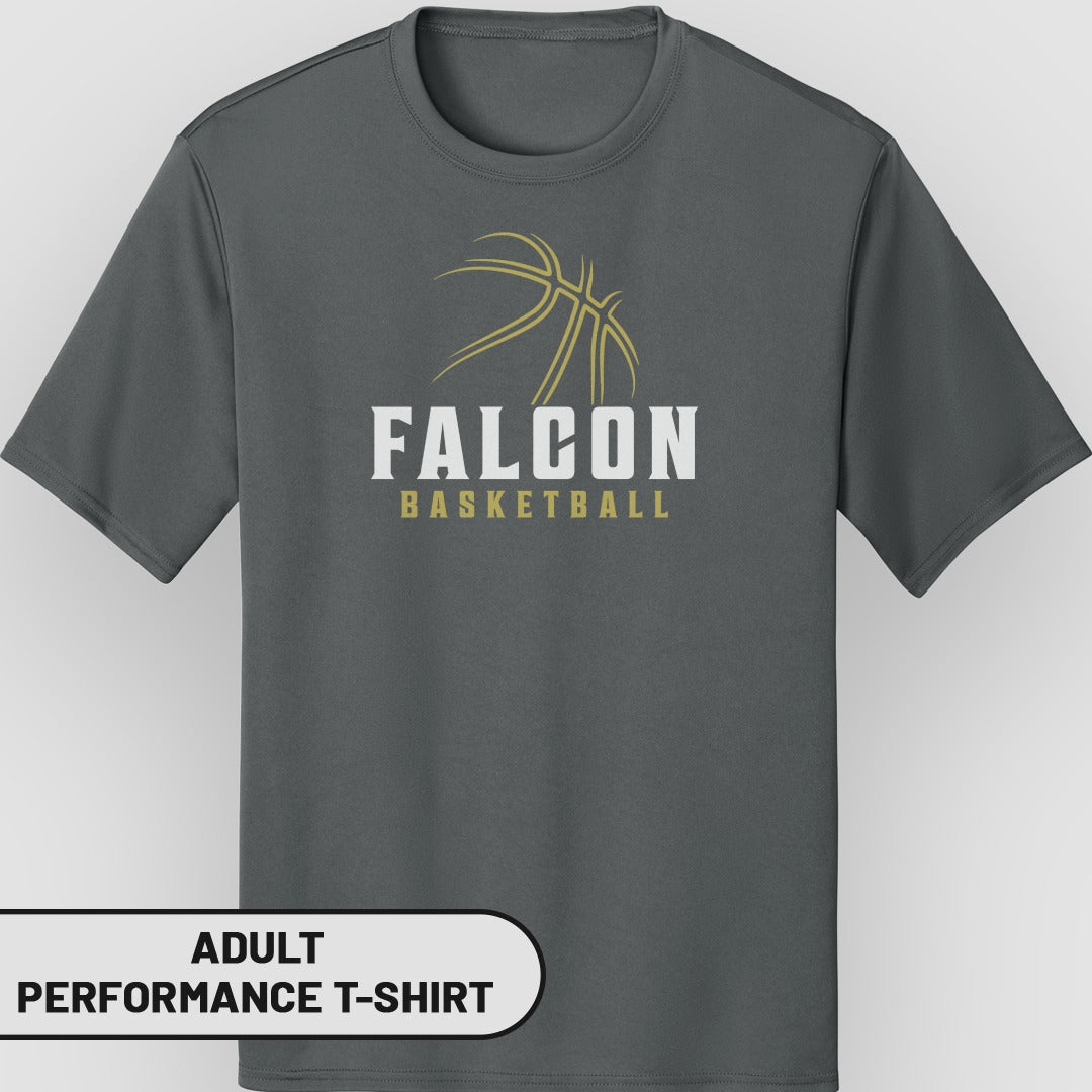 Falcon Basketball Adult Performance T-Shirt Product