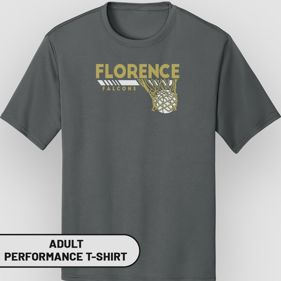 Florence Falcons Adult Performance T-shirt