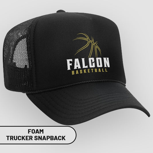 Falcon Basketball Foam Trucker Snapback Hat