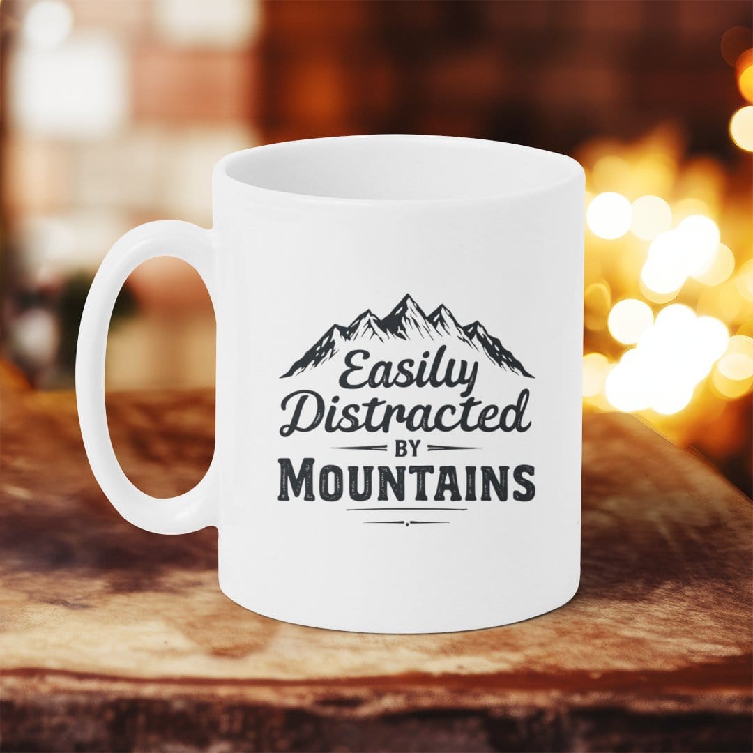 MyDesigns Physical Item Easily Distracted by Mountains Mug