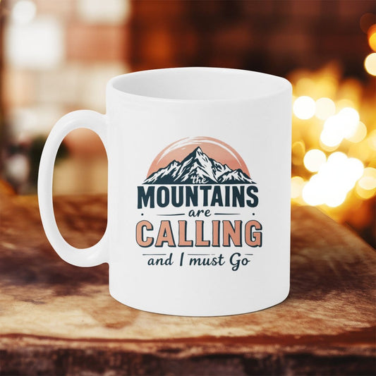 MyDesigns Physical Item Mountains Are Calling Sunset Mug