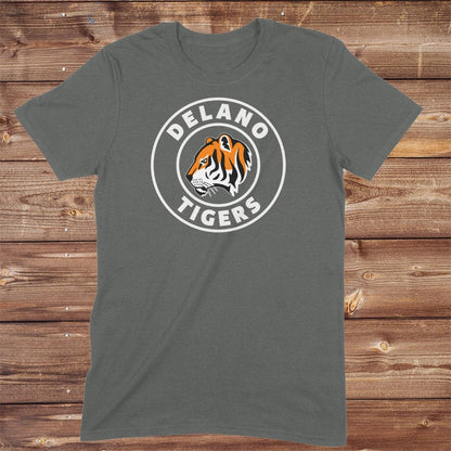 MyDesigns Physical Item Stoic Delano Tigers Circle Adult T-Shirt