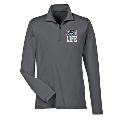 Infinity Design Co Quarter Zip Bucs For Life Alumni Exclusive Adult 1/4 Zip Performance Long Sleeve Shirt | BBA001