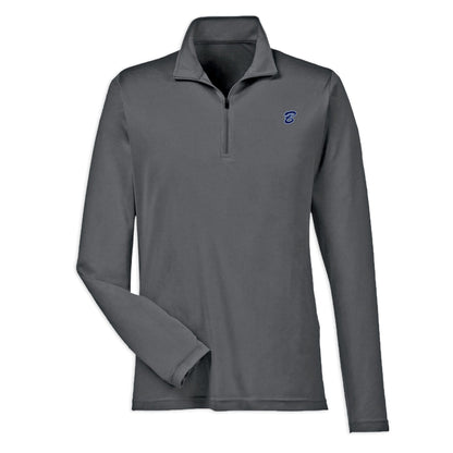 Infinity Design Co Quarter Zip Classic "B" Left Chest Adult 1/4 Zip Performance Long Sleeve Shirt | BB005