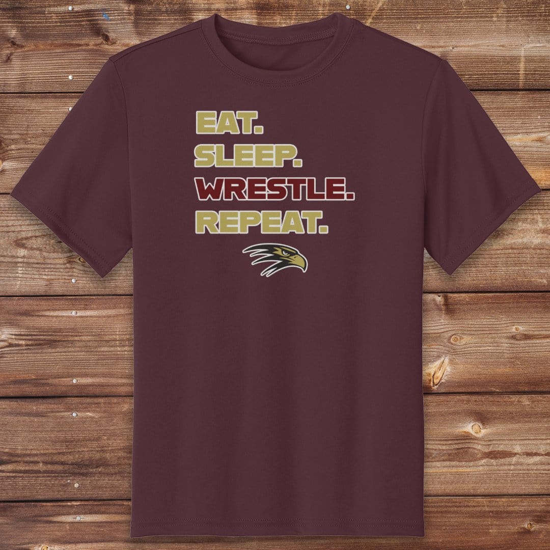 Infinity Design Co Youth Clothing Youth  - Eat, Sleep, Wrestle, Repeat | FYW-002