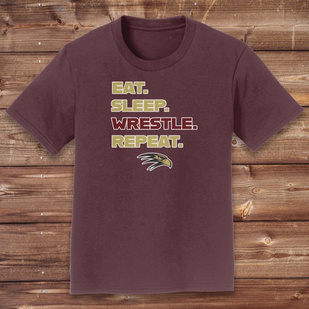 Infinity Design Co Youth Clothing Youth  - Eat, Sleep, Wrestle, Repeat | FYW-002