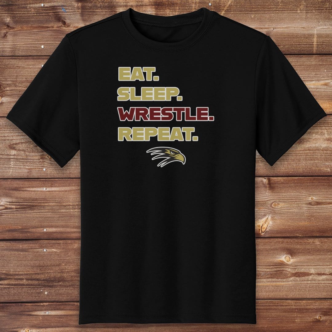 Infinity Design Co Youth Clothing Youth  - Eat, Sleep, Wrestle, Repeat | FYW-002