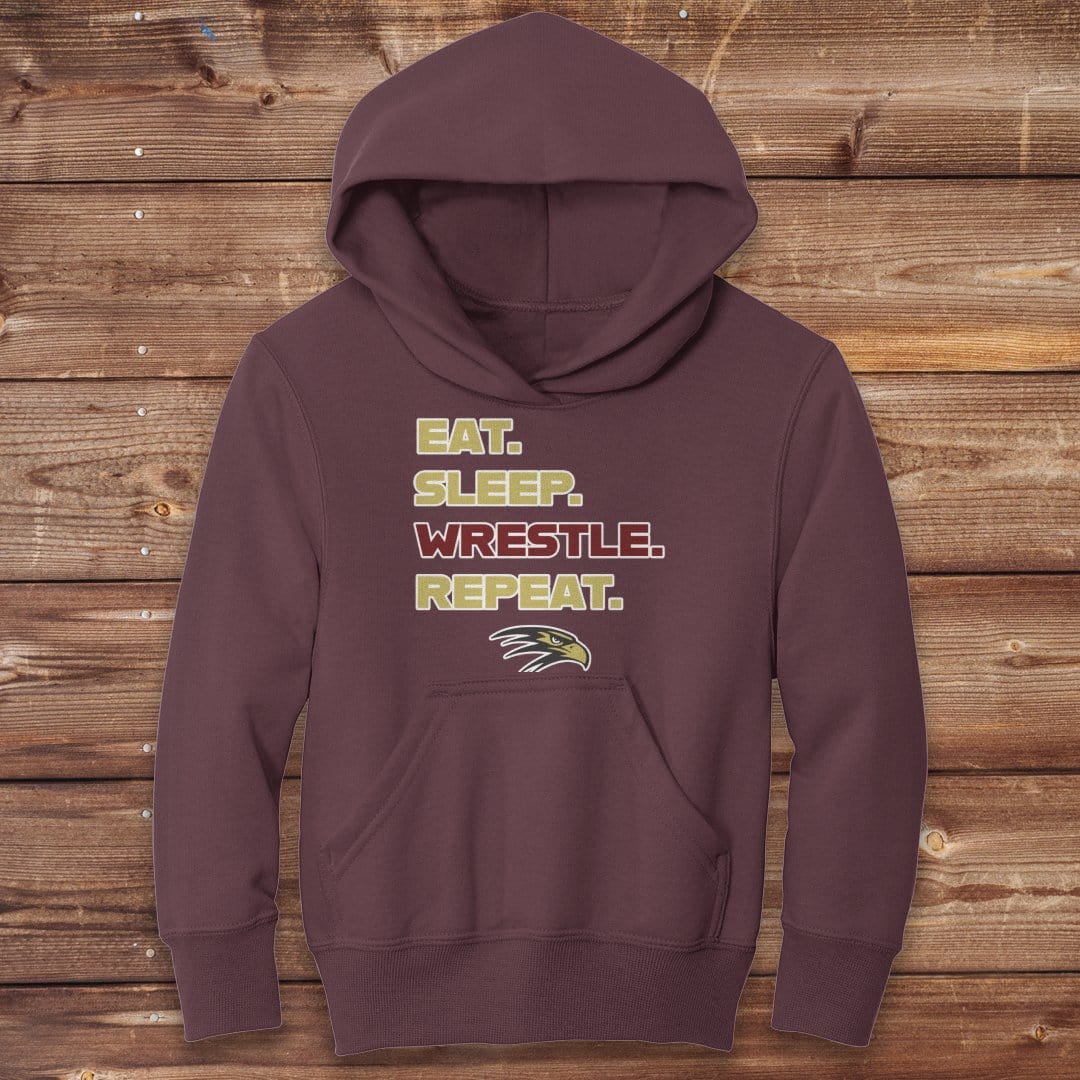 Infinity Design Co Youth Clothing Youth  - Eat, Sleep, Wrestle, Repeat | FYW-002