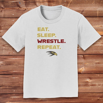 Infinity Design Co Youth Clothing Youth  - Eat, Sleep, Wrestle, Repeat | FYW-002