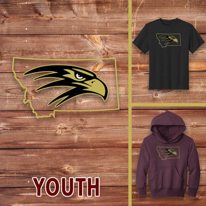 Infinity Design Co Youth Clothing Youth  - Falcons MT Outline | FCS-004