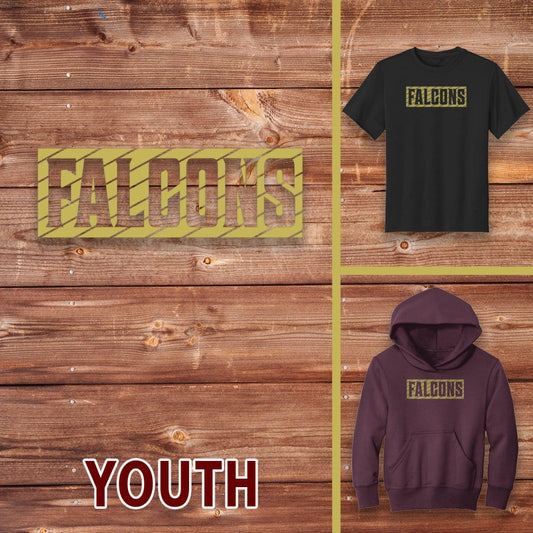 Infinity Design Co Youth Clothing Youth  - Falcons Rectangle | FCS-009