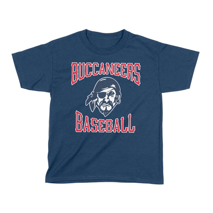 Infinity Design Co Youth T-Shirt Traditional Buccaneers Baseball Youth T-Shirt | BB013Y