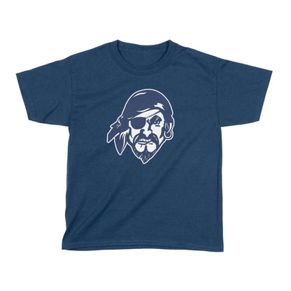 Infinity Design Co Youth T-Shirt Youth Bucs Navy Blue Pirate Head T-Shirt | BB008Y